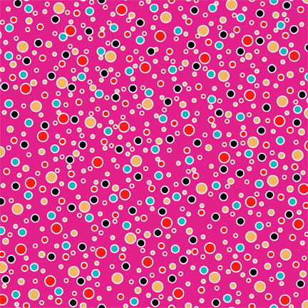 Bold Blooms Dots on Pink