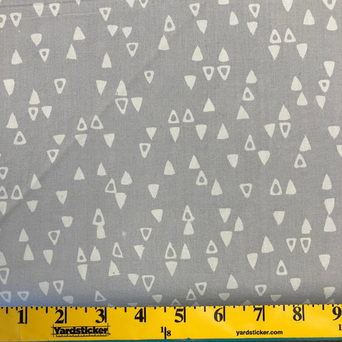 Mod Batik Gray Triangles