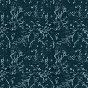 Forest Fable Foliage on Navy