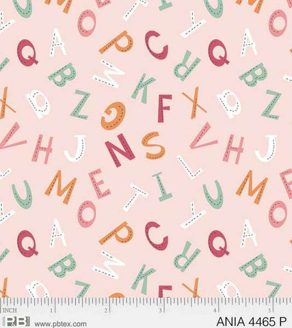 Animal Alphabet Letters Pink
