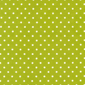 Cozy Flannel Green w/ white dots
