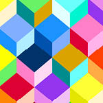 Colorful Cubes 108"