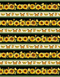 Sunflower Splendor Border Print