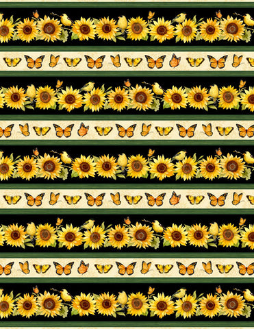 Sunflower Splendor Border Print