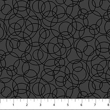 Black on Black Tangled Circles – Alamosa Quilt Company