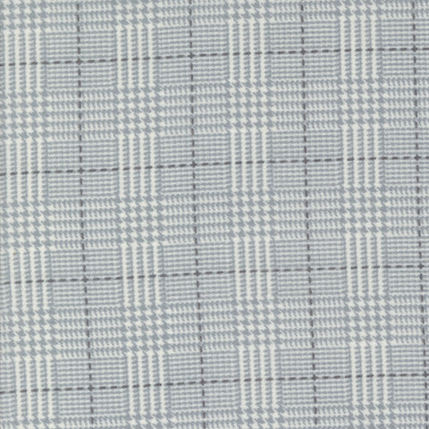 Farmhouse Flannel Houndstooth Plaid Grey 108"