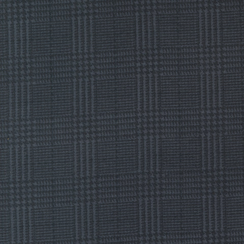 Farmhouse Flannel Houndstooth Plaid Black 108"