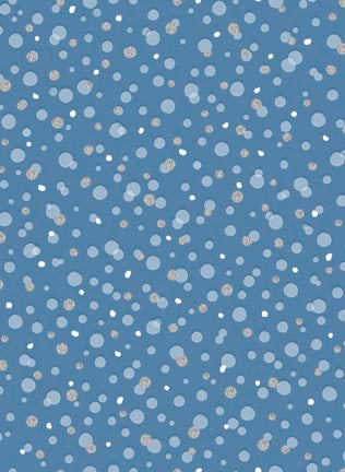 Winter Solstice Dots on Blue