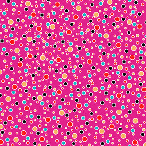 Bold Blooms Dots on Pink