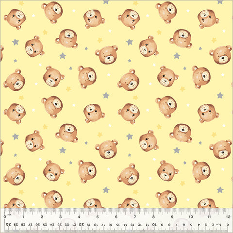 Sweet Dreams Flannel Baby Bear Yellow