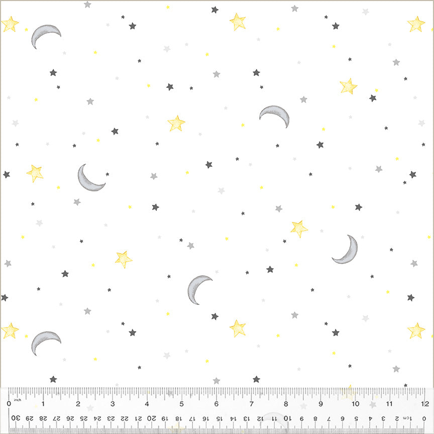 Sweet Dreams Flannel Night Sky White