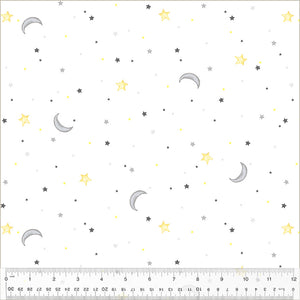 Sweet Dreams Flannel Night Sky White