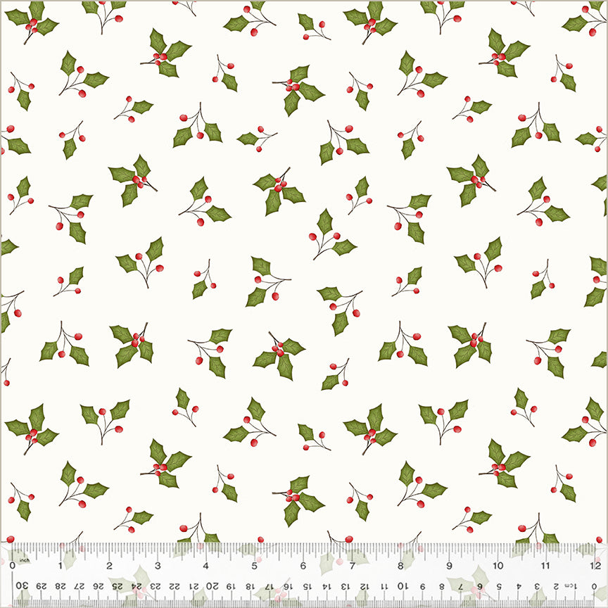 Very Terri Christmas Holly Leaves Ivory