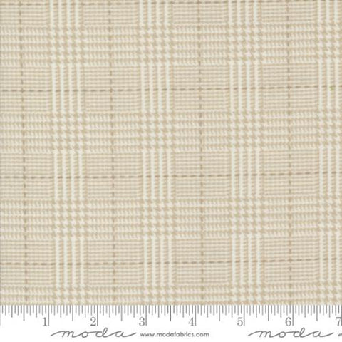 Farmhouse Flannel Houndstooth Plaid Cream