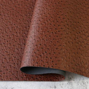 Brown Ostrich Faux Leather 1/2 yard