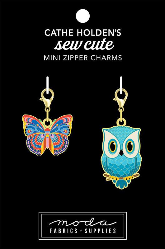 Butterfly Owl Zip Pull