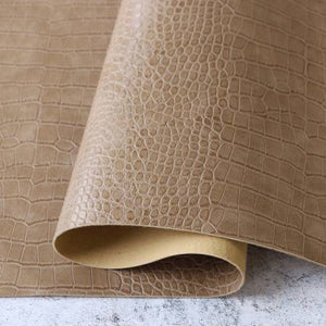 Clay Beige Alligator Faux Leather 1/2 yard