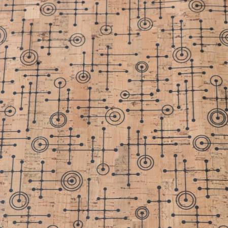 Fifties Abstract Cork 1/2 yard