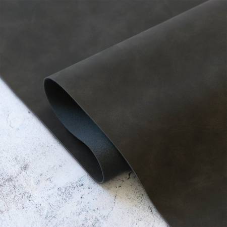 Graphite Rugged Faux Leather 1/2 yard