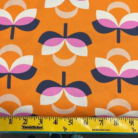 Butterscotch Orange floral