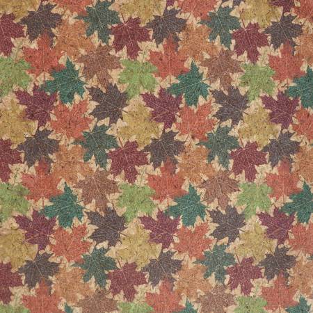 Maple Leaves Cork 1/2 yard