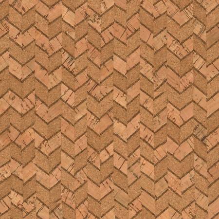 Natural Chevron Cork 1/2 yard