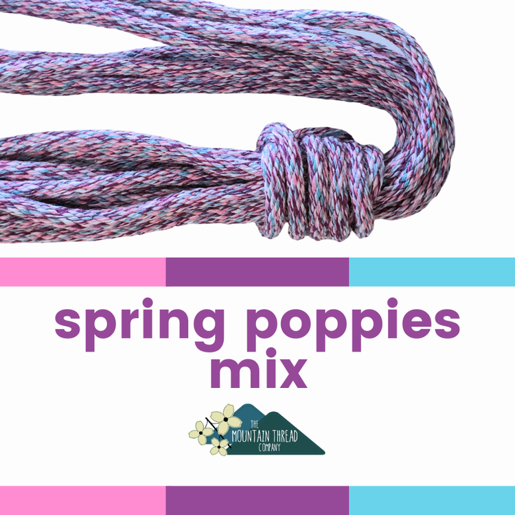 Rope Spoolette Spring Poppies