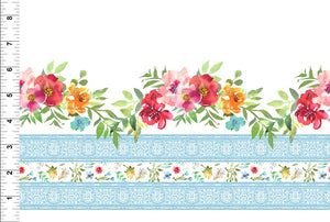 Watercolor Beauty Border Print