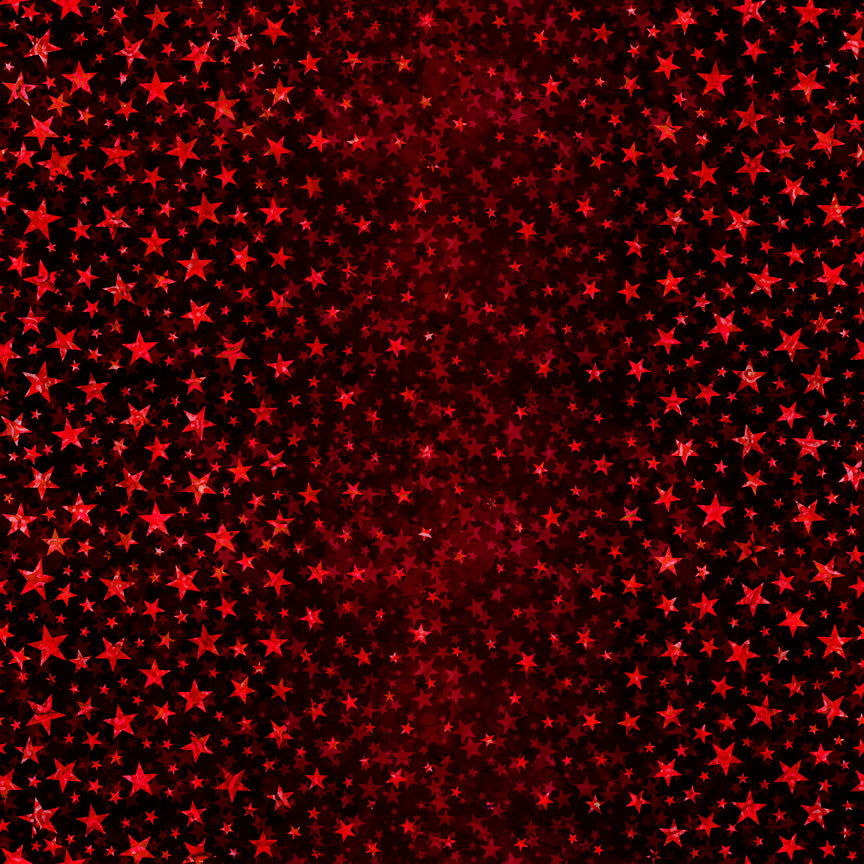 Indivisible Ombre Stars Red