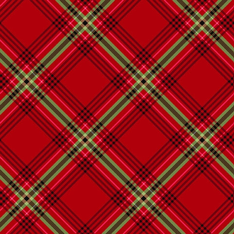 Happy Holiday Red Plaid