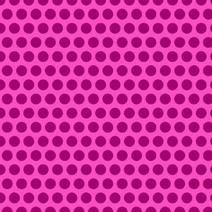 Blk/Wht/Bright Pink Polka Dots