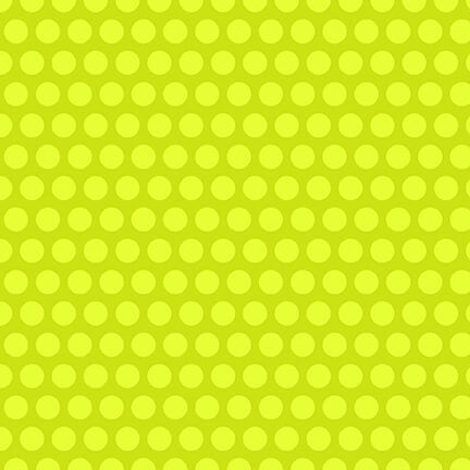 Blk/Wht/Bright Lime Polka Dots