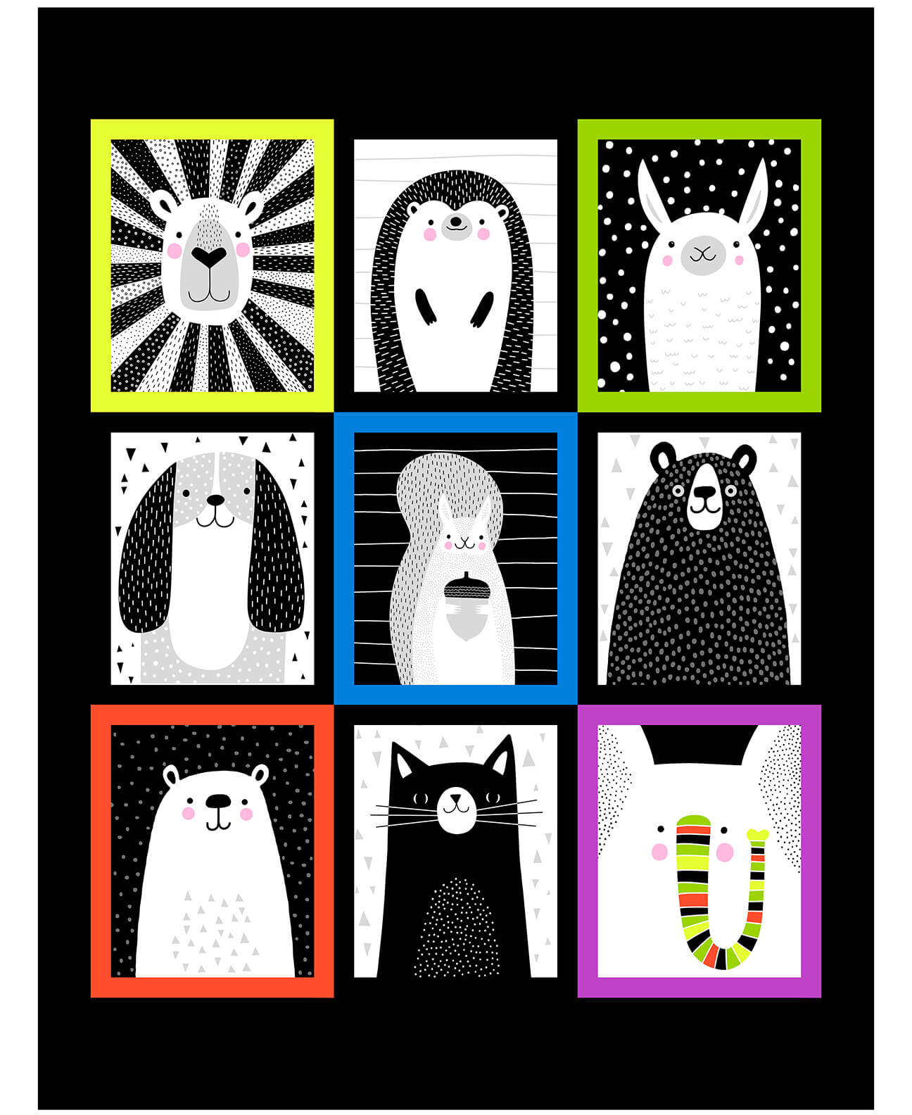 Blk/Wht/Bright Panel