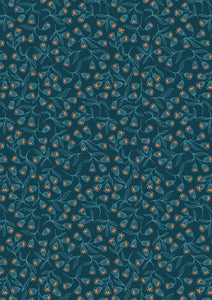 Enchanted Flowers on Teal