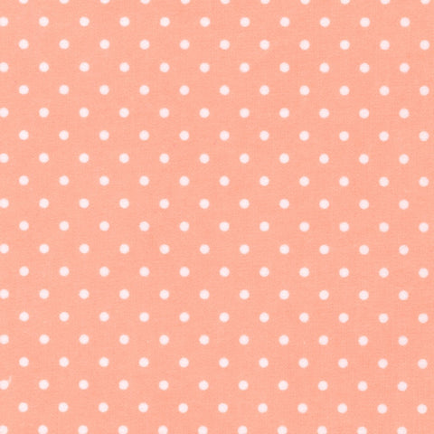 Cozy Flannel Peach w/ white dots