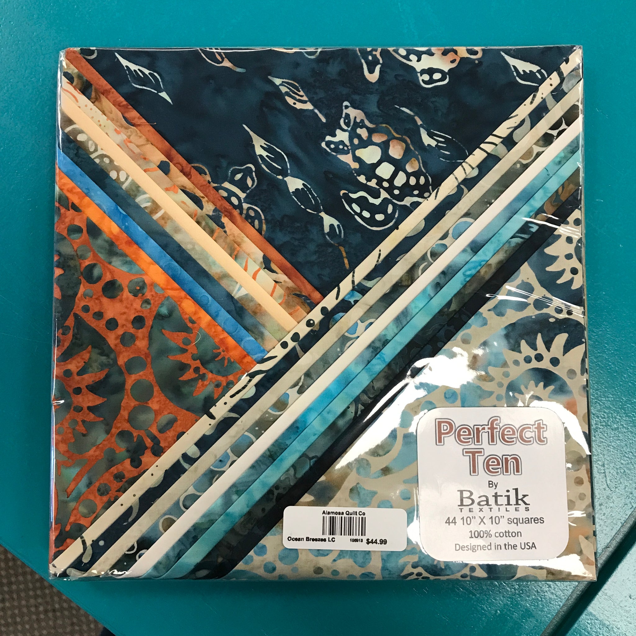 Batik Ocean Breeze 10" squares Pack