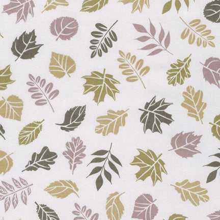 Cozy Outdoors Leaves on Lilac Flannel