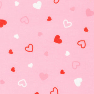 Cozy Flannel Pink w/ Hearts
