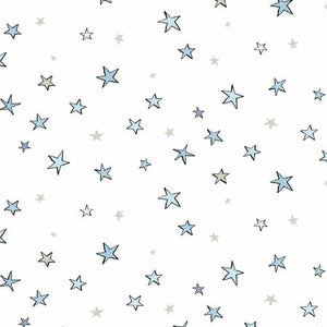 Guess How Much I Love You Blue Stars on White